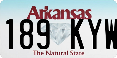 AR license plate 189KYW