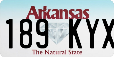 AR license plate 189KYX