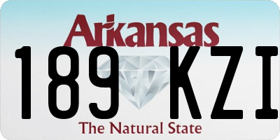 AR license plate 189KZI