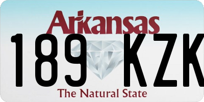 AR license plate 189KZK