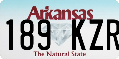 AR license plate 189KZR