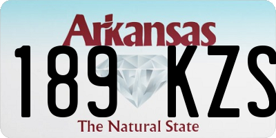 AR license plate 189KZS