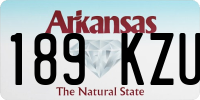 AR license plate 189KZU