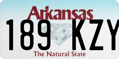 AR license plate 189KZY