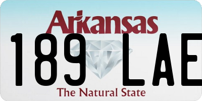 AR license plate 189LAE