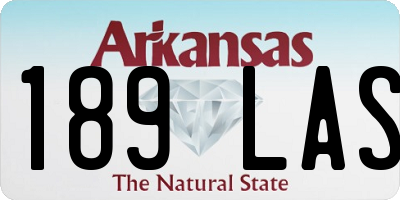 AR license plate 189LAS