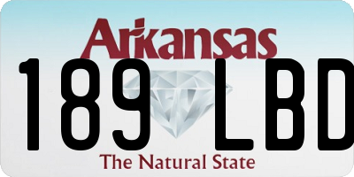 AR license plate 189LBD