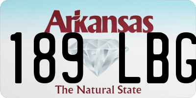 AR license plate 189LBG