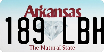 AR license plate 189LBH