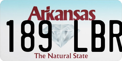 AR license plate 189LBR