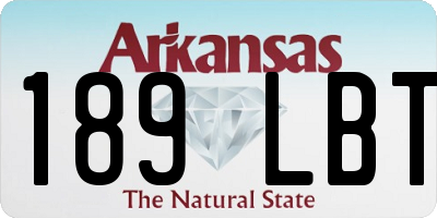 AR license plate 189LBT