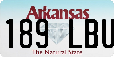 AR license plate 189LBU