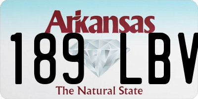 AR license plate 189LBV