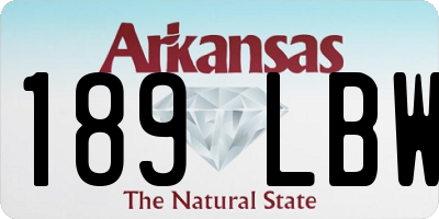 AR license plate 189LBW