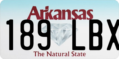 AR license plate 189LBX