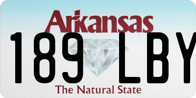 AR license plate 189LBY