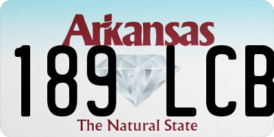 AR license plate 189LCB