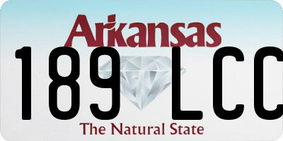 AR license plate 189LCC