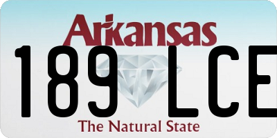 AR license plate 189LCE