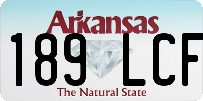 AR license plate 189LCF