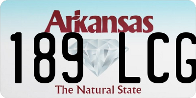 AR license plate 189LCG