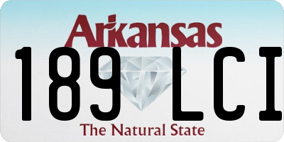 AR license plate 189LCI
