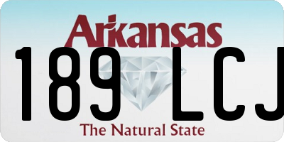 AR license plate 189LCJ