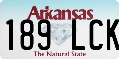 AR license plate 189LCK