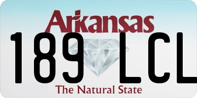 AR license plate 189LCL