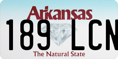 AR license plate 189LCN