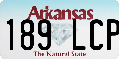 AR license plate 189LCP