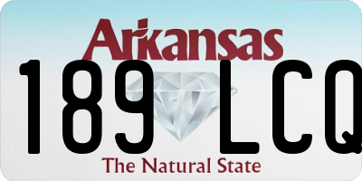 AR license plate 189LCQ