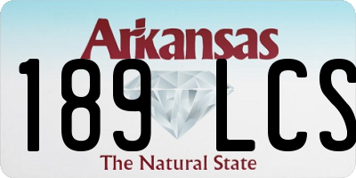 AR license plate 189LCS