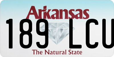 AR license plate 189LCU