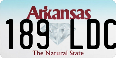 AR license plate 189LDC