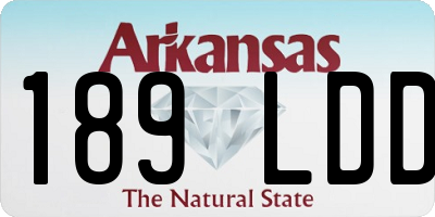 AR license plate 189LDD