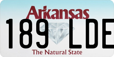 AR license plate 189LDE