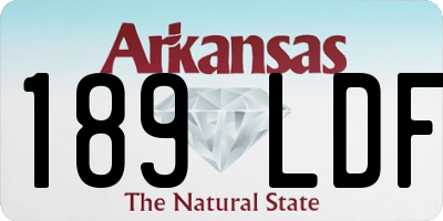 AR license plate 189LDF