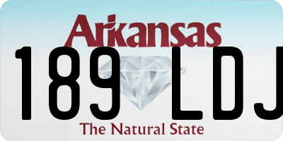 AR license plate 189LDJ
