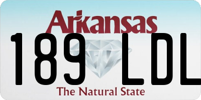 AR license plate 189LDL