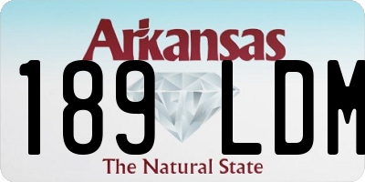 AR license plate 189LDM