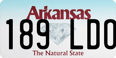 AR license plate 189LDO