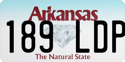 AR license plate 189LDP