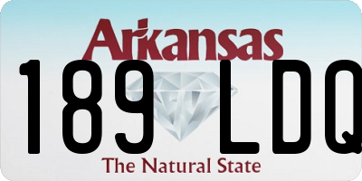 AR license plate 189LDQ
