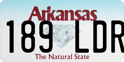 AR license plate 189LDR