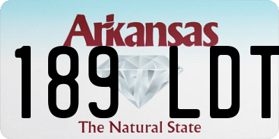 AR license plate 189LDT