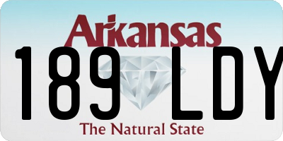 AR license plate 189LDY