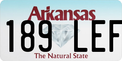 AR license plate 189LEF