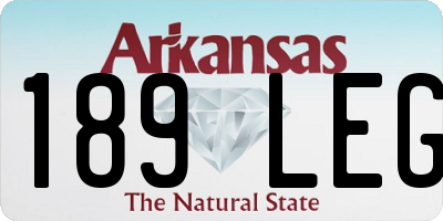 AR license plate 189LEG