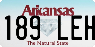 AR license plate 189LEH